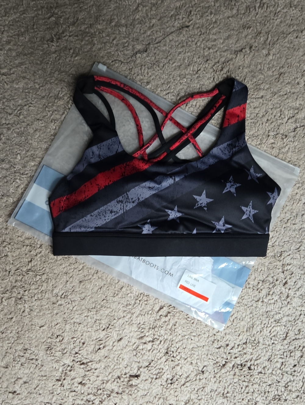 Strappy Back Red-Line Sports Bra